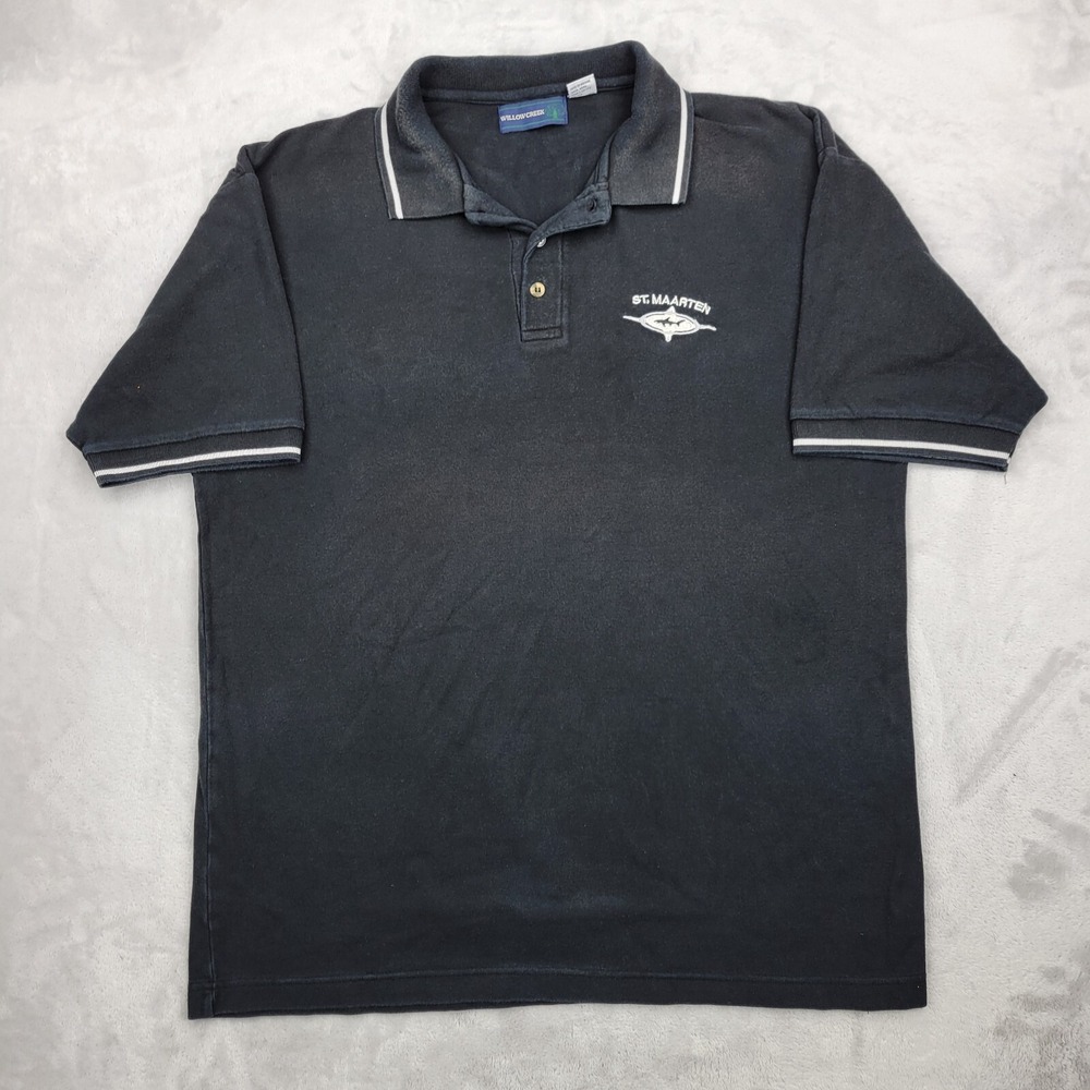 St Maarten Shirt Mens XL Vintage Golf Polo Sail Resort Cruise Club Extra Large